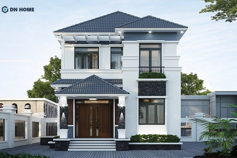 Có thể kết hợp thêm ban công khi thiết kế nhà 700 triệu 1 trệt 1 lầu để tạo điểm nhấn