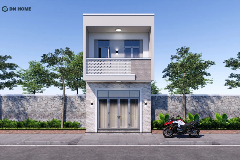 Thiết kế nhà nông thôn 1 trệt 1 lầu lẫn thành thị ưu tiên những gam màu trung tính, tinh tế