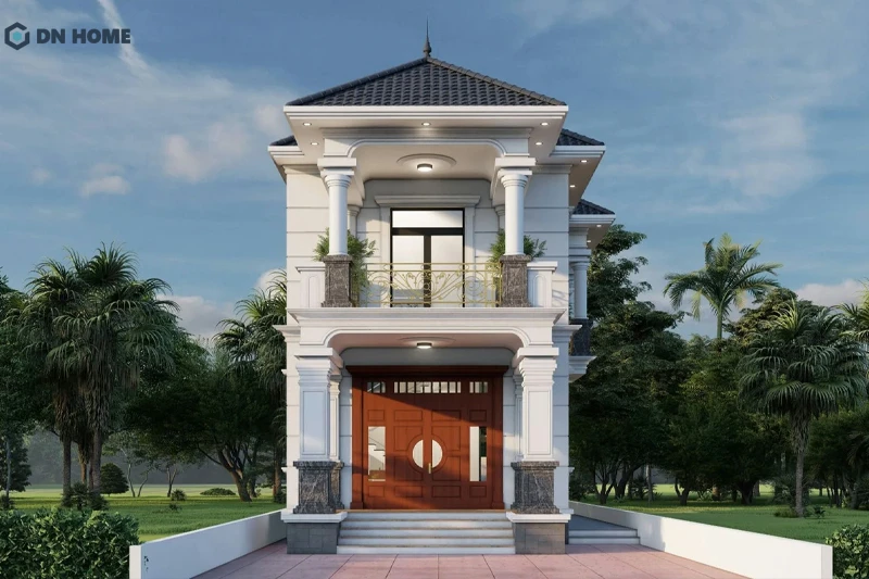 Mái Thái mang đến vẻ đẹp thanh thoát và tinh tế hơn cho nhà 1 trệt 1 tầng