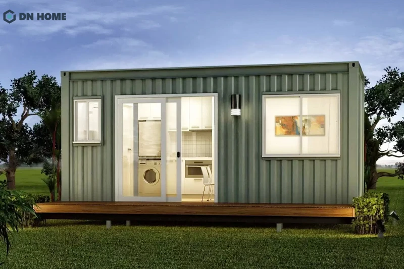 Nhà container là loại hình nhà ở cải tạo thùng container thành không gian sống