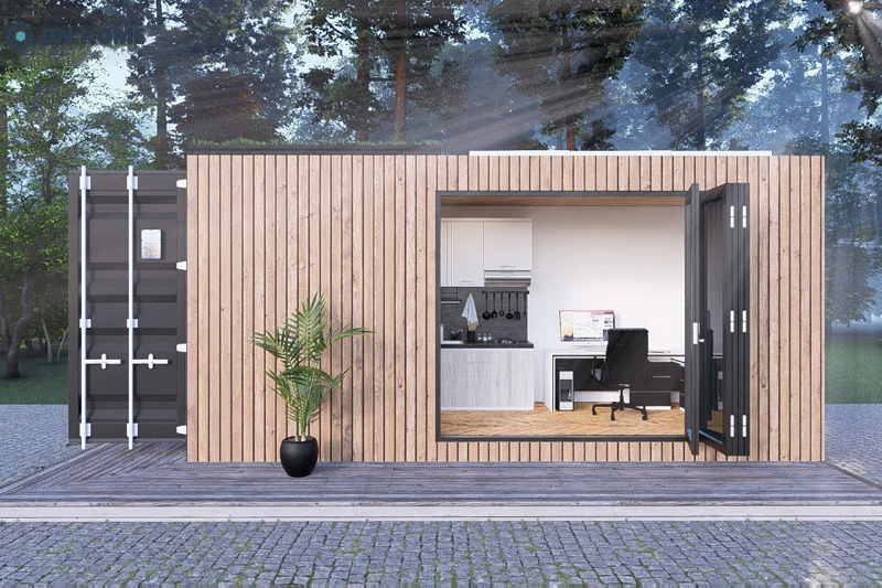 Nhà container 20 feet có thiết kế tinh gọn, phù hợp với những nơi có quỹ đất hạn hẹp