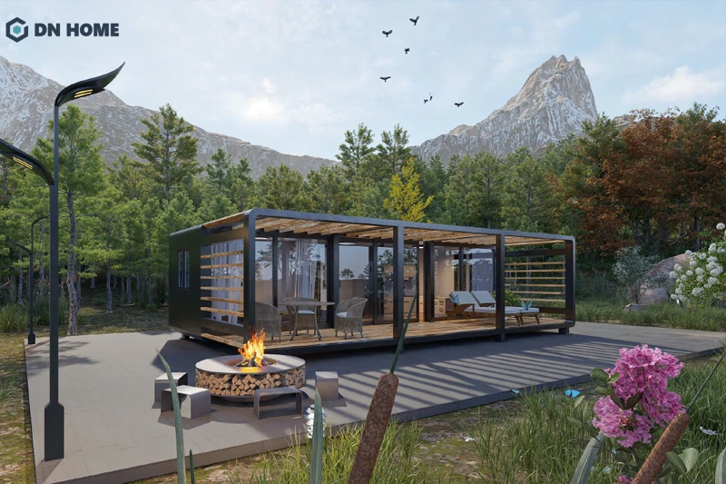 Nhà container 1 tầng đầy đủ tiện nghi là lựa chọn lý tưởng cho những gia đình trẻ