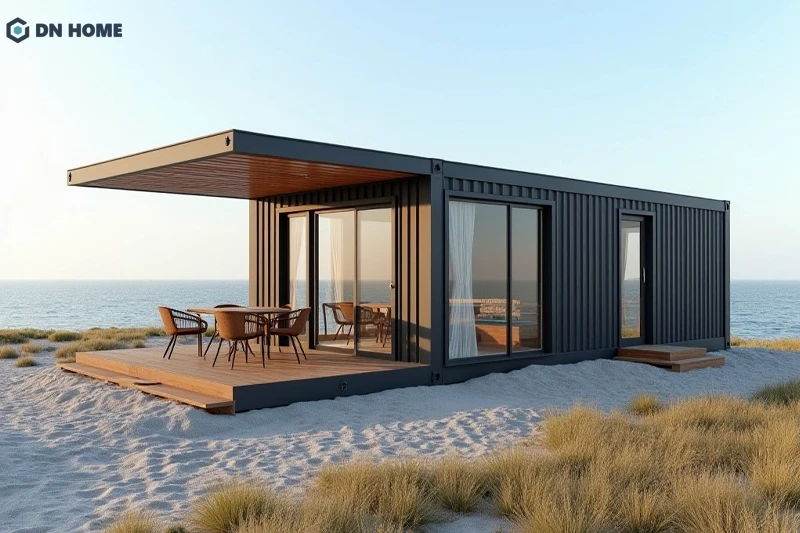 Nhà từ container ven biển cần chú ý đến việc lựa chọn vật liệu hoàn thiện chống được ăn mòn từ muối biển