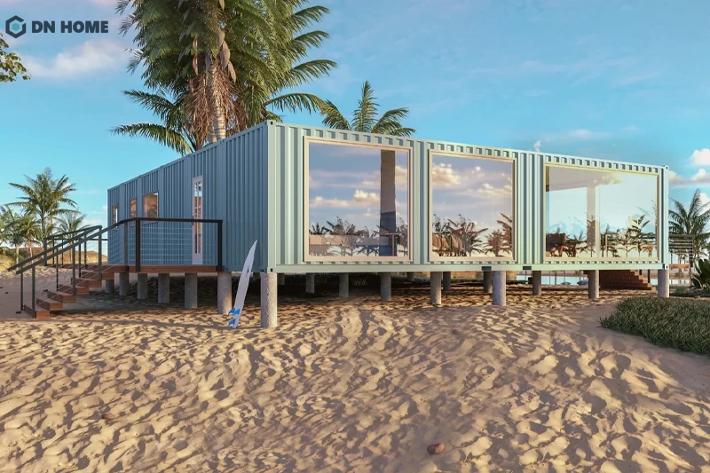 Ưu tiên kết hợp chất liệu kính để tối ưu tầm nhìn thiên nhiên bãi biển đẹp