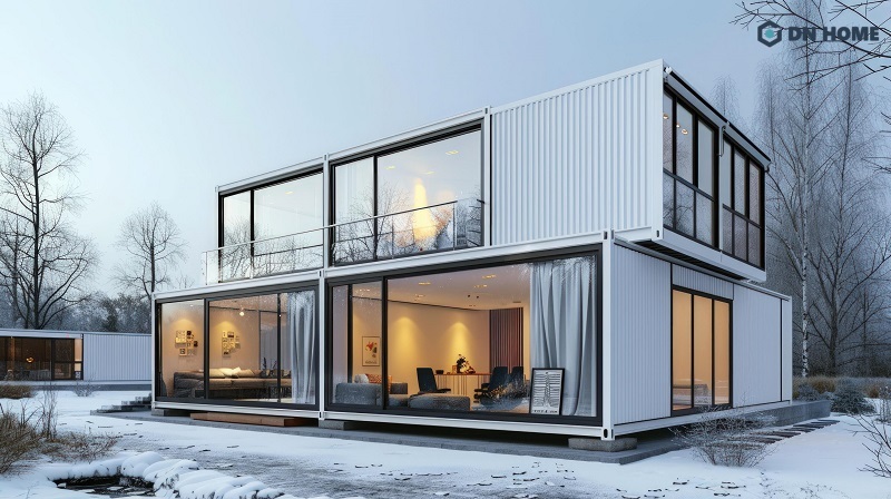 Mẫu nhà lắp ghép 300 triệu với 2 tầng 3 phòng ngủ