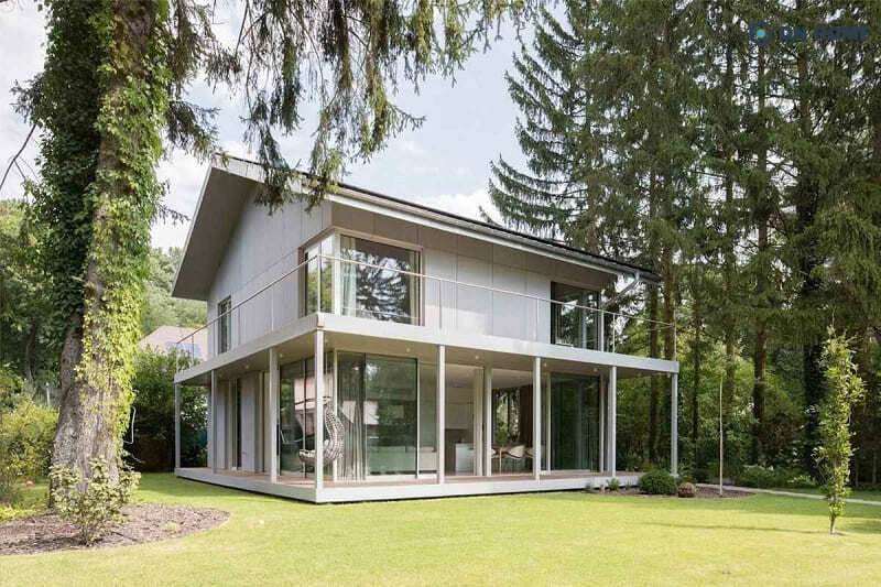 Mẫu nhà lắp ghép 2 tầng 3 phòng ngủ đẹp, sang trọng