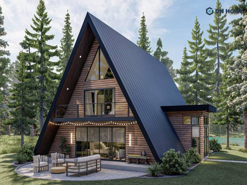 Nhà lắp ghép với thiết kế hình chữ A độc đáo