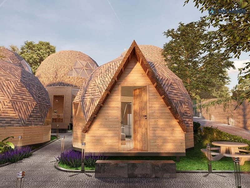 Nhà lắp ghép với thiết kế Bungalow lạ mắt, độc đáo