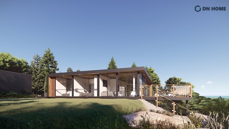 Thiết kế homestay bằng nhà lắp ghép đẹp, hiện đại