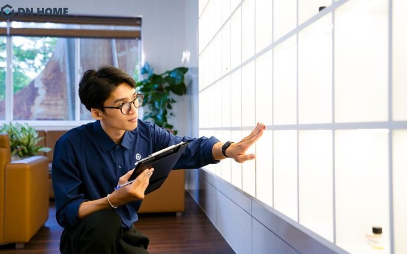 Kiến trúc sư tiến hành khảo sát hiện trạng mặt bằng trước khi triển khai dự án