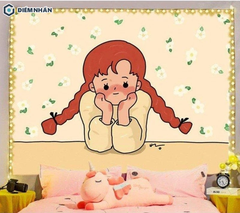 Hình chibi về nhân vật trang trí phòng ngủ đẹp dễ thương