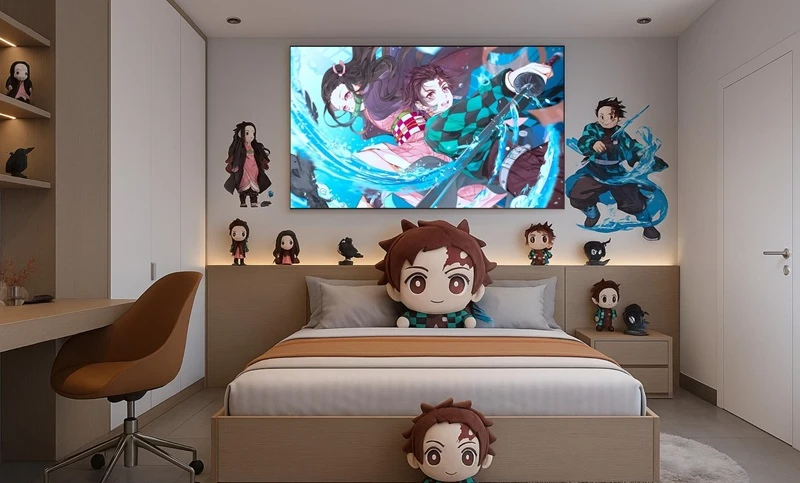 Cần xác định phong cách chủ đạo trước khi trang trí phòng ngủ phong cách anime