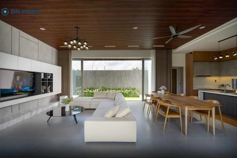 Điều chỉnh ánh sáng, lựa chọn màu sắc và vật liệu decor phù hợp cũng là một trong những cách giúp hoá giải phong thuỷ nhà hình chữ L