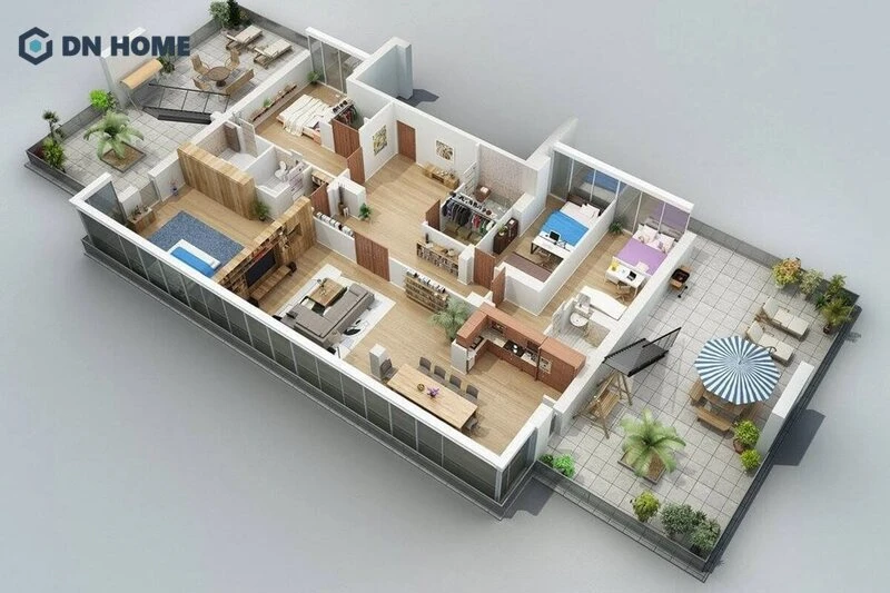 Gói dịch vụ thi công nội thất biệt thự có bản vẽ