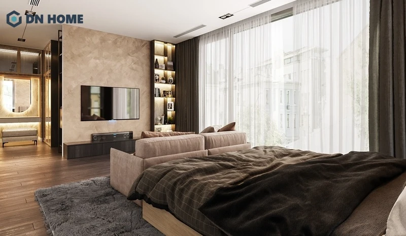 Phòng ngủ master có phòng tắm khép kín