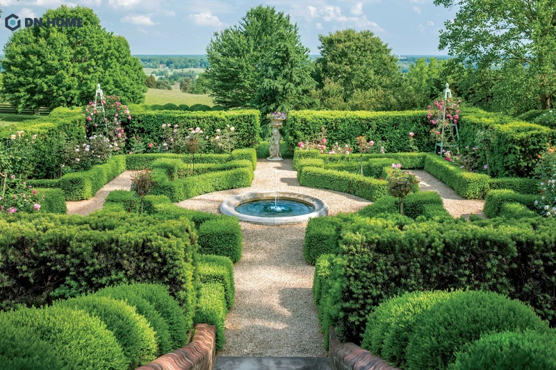 Cảnh quan thiết kế theo phong cách Châu Âu hướng đến vẻ đẹp lãng mạn, đẳng cấp
