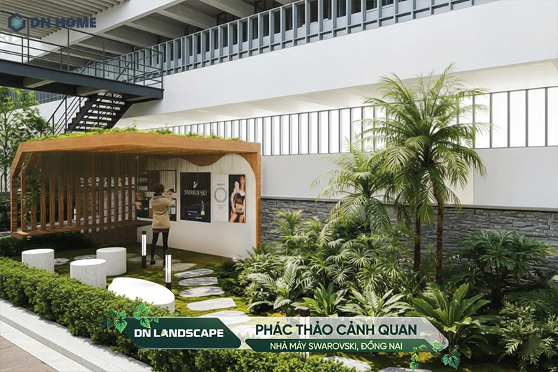 Cảnh quan nhà máy Swarovski được thiết kế chú trọng thẩm mỹ lẫn công năng