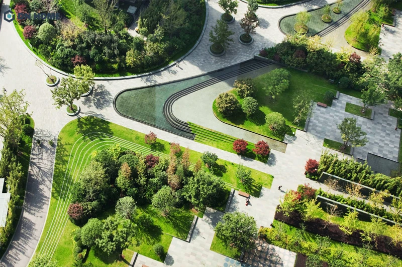 Có 2 hình thức cân bằng trong không gian cảnh quan là cân bằng đối xứng và bất đối xứng