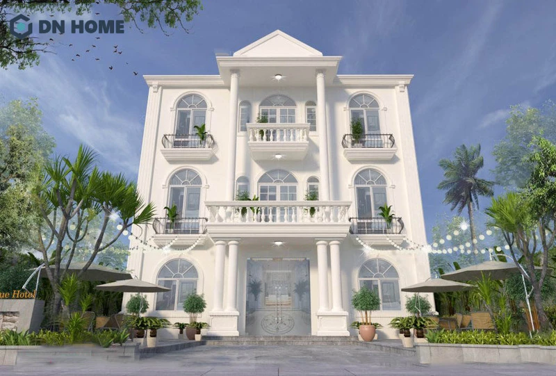 Kiến trúc khách sạn mini 3 tầng hướng đến sự ấm cúng, gần gũi