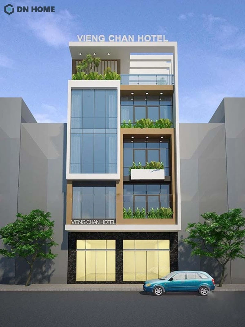 Mẫu thiết kế khách sạn mini ấn tượng được DN Home thực hiện