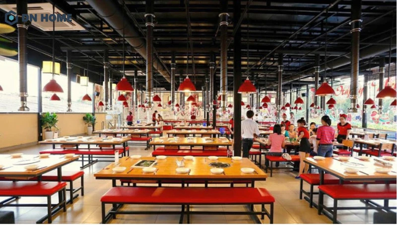 Nhà hàng lẩu nướng Buffet cần tối ưu mặt bằng khi thực hiện thiết kế