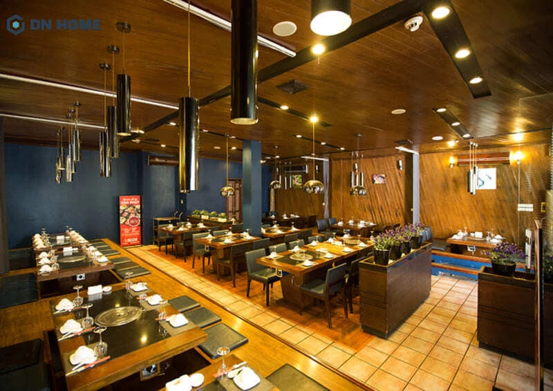 Thiết kế thi công nhà hàng lẩu nướng chuyên nghiệp tại DN HOME