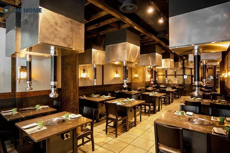 Nội thất trong thiết kế nhà hàng lẩu nướng BBQ phải đảm bảo tính thẩm mỹ