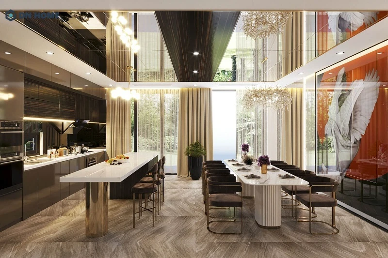 Phối hợp màu sắc hài hoà tạo ra sự dễ chịu, thoải mái cho các thành viên trong gia đình