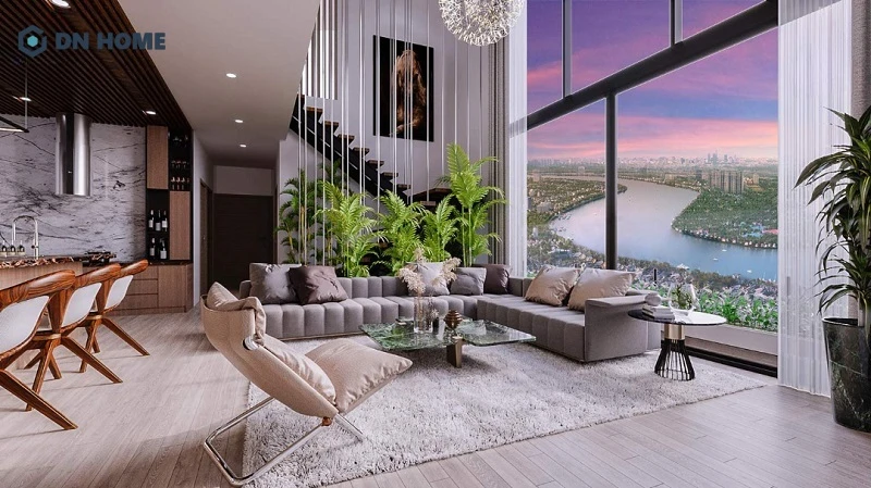 Do có đặc điểm nằm ở tầng cao, căn hộ Duplex thường sở hữu tầm nhìn đẹp, bao quát cả thành phố