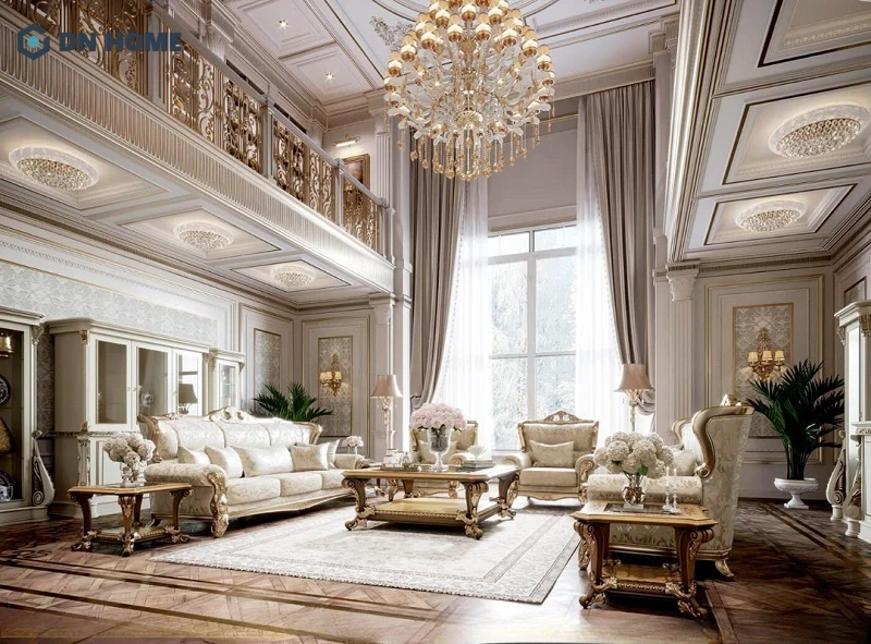 Thiết kế nội thất căn hộ Duplex phong cách Cổ Điển đẹp, bề thế