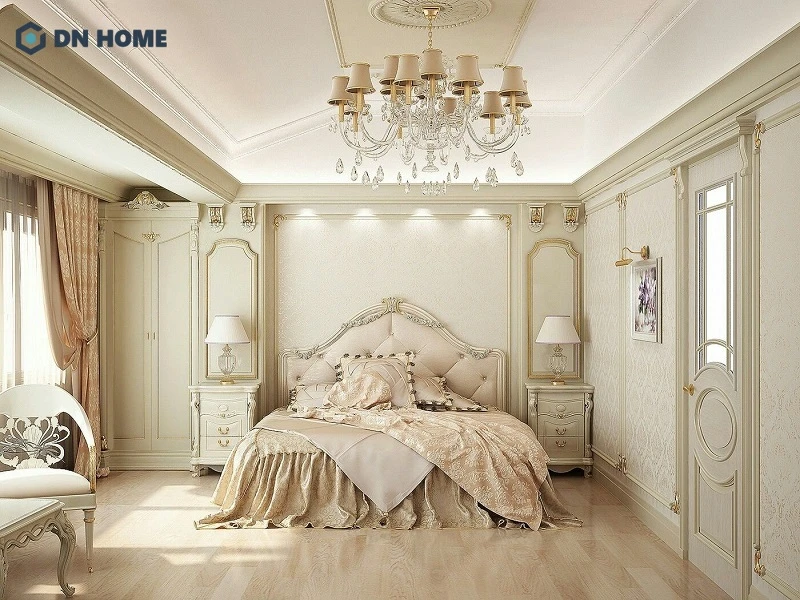 Không gian phòng ngủ căn hộ Duplex Cổ Điển thiết kế tỉ mỉ từng chi tiết