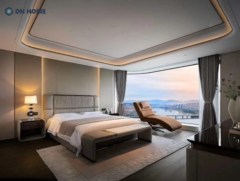 Thiết kế cửa kính lớn giúp căn hộ Duplex luôn tràn ngập ánh sáng tự nhiên, đem lại cảm giác thư thái, thoải mái