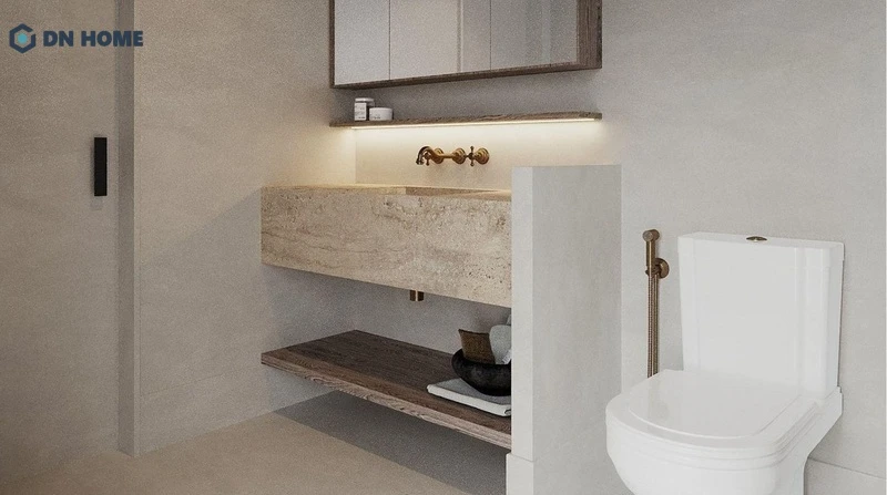 Phòng ngủ lớn phong cách Nhật Bản sử dụng tông màu be vàng chủ đạo