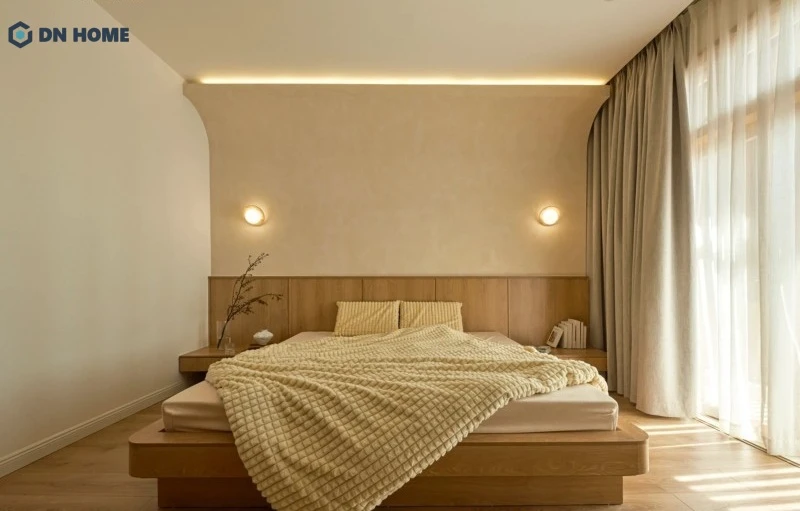 Bố trí rèm cửa sổ lớn giúp điều tiết ánh sáng tự nhiên hiệu quả