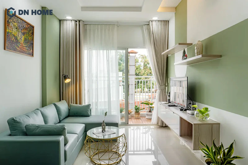 Với diện tích 50m2, bạn có thể thiết kế phòng khách chung cư tùy vào sở thích