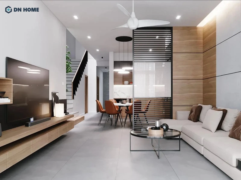 Mẫu phòng khách cho nhà ống đem tới cảm nhận về sự sang trọng