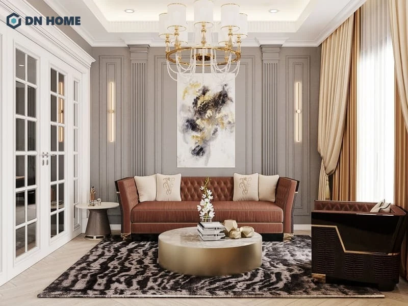Kiểu phòng khách tân cổ điển dành cho nữ chủ nhân của ngôi nhà