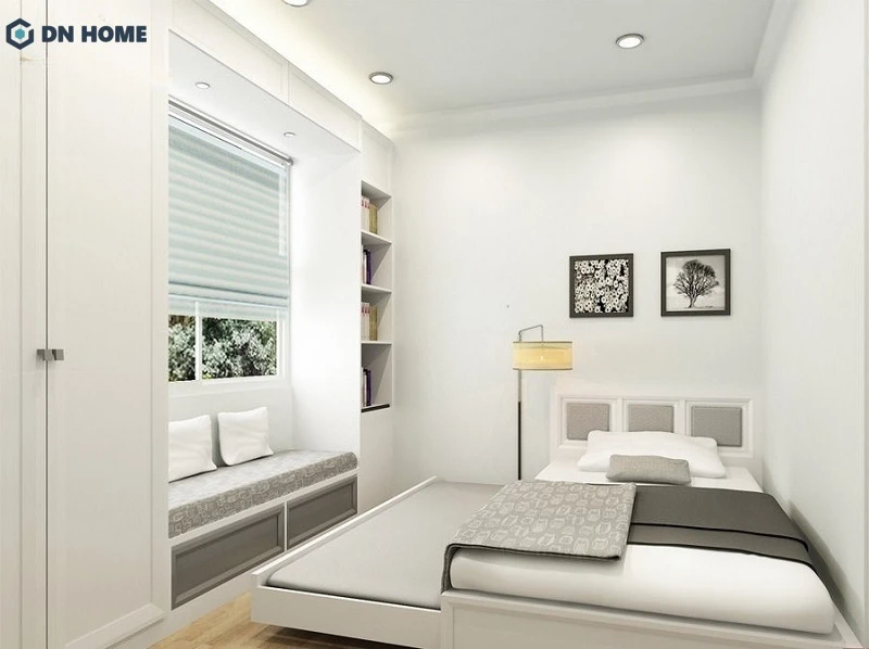 Nội thất có màu sắc trung tính, tập trung chủ yếu vào công năng sử dụng