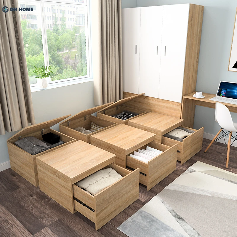 Sử dụng giường ngủ đa năng có tích hợp ngăn kéo ở phía dưới vừa đảm bảo tiết kiệm diện tích, vừa đảm bảo tính tiện nghi
