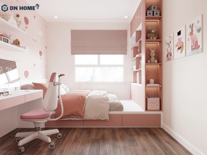 Thiết kế phòng ngủ 9m2 ưu tiên sử dụng gam màu sáng để tạo cảm giác thoáng đãng, rộng rãi