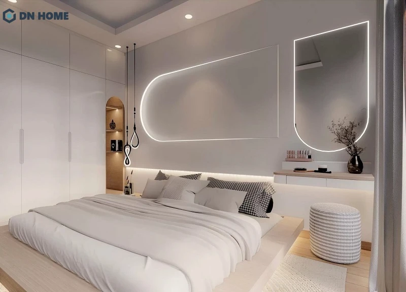 Căn phòng ngủ 9m2 với thiết kế hiện đại, tinh tế