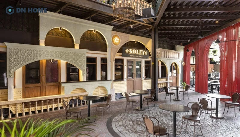 Phong cách châu Âu là lựa chọn thiết kế của nhiều quán cafe
