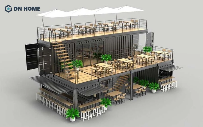 Cách thiết kế những quán cafe được bố trí kinh doanh trong các container
