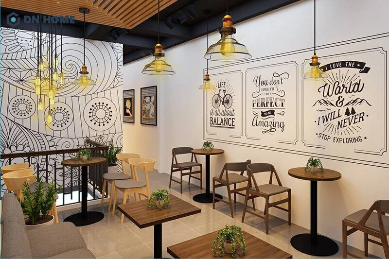 Không gian của quán cafe cần đảm bảo được yếu tố hài hòa, khoa học