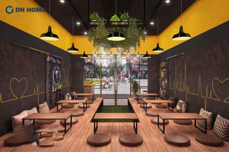 Thiết kế ấn tượng cho những quán cafe có ngân sách hạn hẹp