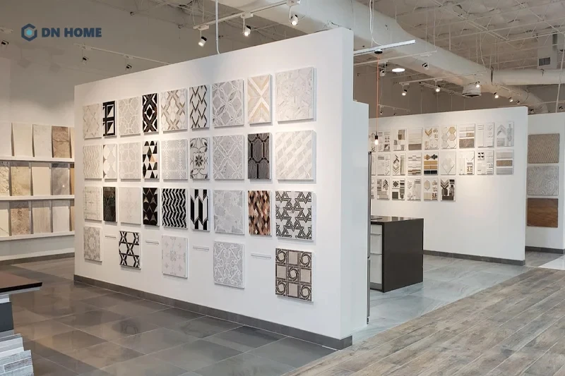 Thiết kế hình khối phù hợp với các showroom trưng bày sản phẩm