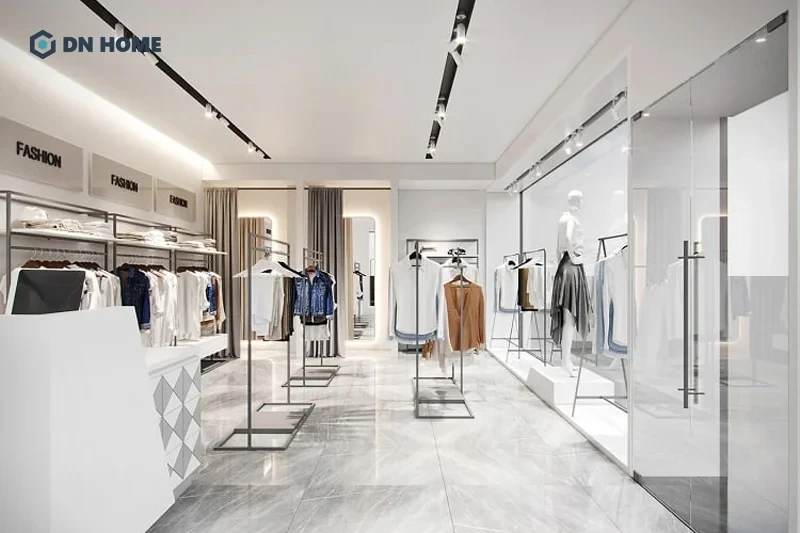 Shop quần áo được thiết kế theo phong cách trẻ trung, năng động