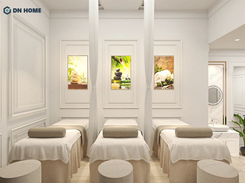 Lựa chọn gam màu tươi sáng để không gian chuyên nghiệp