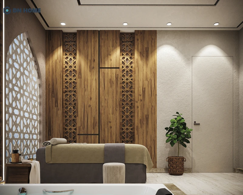 Kết hợp ánh sáng tự nhiên và hệ thống đèn chiếu sáng trắng