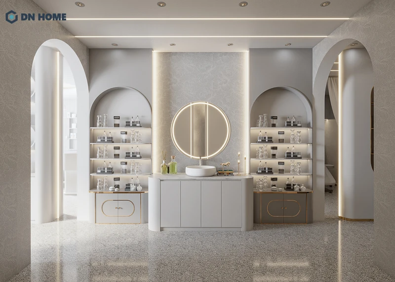 Trang trí spa phun xăm để tạo điểm nhấn